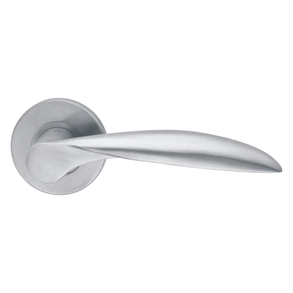 Investment Cast Solid Stainless Steel Lever -130 X 55 - Rose 52 X 8 Mm