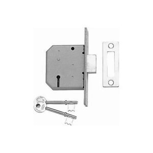 3 Lever Deadlock - 63mm - Satin Stainless Steel Finish