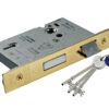 Eurospec Insurance Rated 5 Lever Easi T Sash Locks - Silver Or Brass Finish