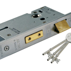 Eurospec Architectural 3 Lever Sash Locks, Silver Or Brass Finish Standard (With Optional Extra Finish Face Plates)