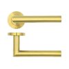 Lever on Rose Door Handle – 19mm – Satin Brass