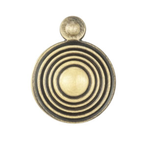 Queen Anne Reeded Covered Standard Profile Escutcheon, Florentine Bronze