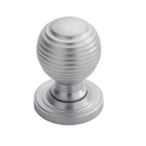 Fingertip Delamain Ringed Cupboard Knob (28Mm Or 35Mm), Satin Chrome