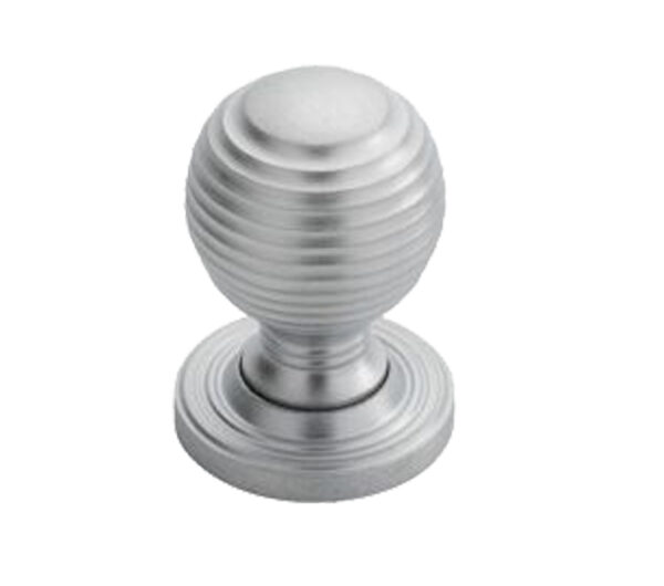 Fingertip Delamain Ringed Cupboard Knob (28Mm Or 35Mm), Satin Chrome