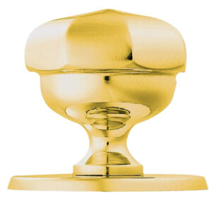 Octagonal Centre Door Knob, Pvd Stainless Brass