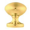 Easy Centre Door Knob, Polished Brass