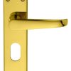 Carlisle Brass M30U Victorian Lever On Backplate - Lock Oval Profile 48.5mm C/C Polished Brass