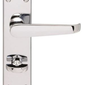 Carlisle Brass M30WCCP Victorian Lever On Backplate - Bathroom 57mm C/C Polished Chrome