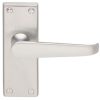 Carlisle Brass M31SC Victorian Lever On Backplate - Latch Satin Chrome