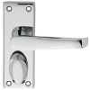 Carlisle Brass M31WCCP Victorian Lever On Backplate - Privacy Polished Chrome