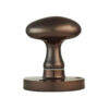 Manital Victorian Oval Mortice Door Knob, Dark Bronze (Sold In Pairs)