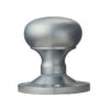 Manital Victorian Mushroom 64Mm Diameter Base Unsprung Mortice Door Knob (Face Fixed), Satin Chrome (Sold In Pairs)