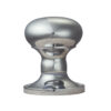 Manital Victorian Mushroom 56Mm Diameter Base Unsprung Mortice Door Knob (Face Fixed), Polished Chrome (Sold In Pairs)