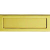 Plain Letter Plate (Multiple Sizes), Polished Brass