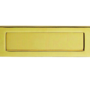 Plain Letter Plate (Multiple Sizes), Polished Brass