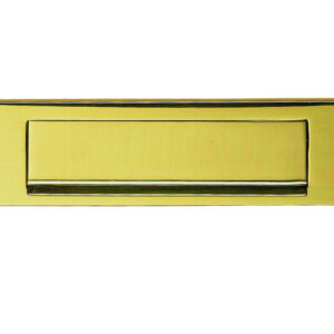 Plain Gravity Flap Letter Plate (270Mm X 72Mm), Polished Brass