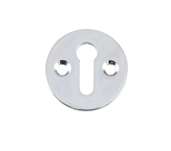 Round Flat Standard Profile Escutcheon (31Mm Diameter), Polished Chrome