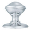 Round Centre Door Knob, Polished Chrome