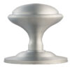 Round Centre Door Knob, Satin Chrome