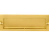 Postal Knocker Letter Plate (256Mm X 80Mm), Polished Brass