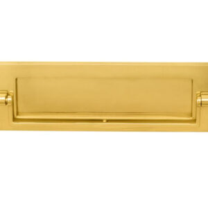 Postal Knocker Letter Plate (256Mm X 80Mm), Polished Brass