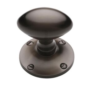 Heritage Brass Mayfair Mortice Door Knobs, Matt Bronze (Sold In Pairs)