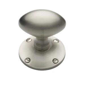 Heritage Brass Mayfair Mortice Door Knobs, Satin Nickel (Sold In Pairs)