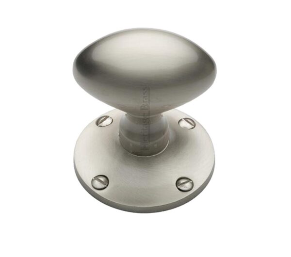 Heritage Brass Mayfair Mortice Door Knobs, Satin Nickel (Sold In Pairs)