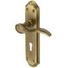 Heritage Brass Verona Antique Brass Door Handles - (Sold In Pairs)