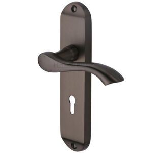 Heritage Brass Algarve Matt Bronze Door Handles (Sold In Pairs)