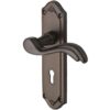 Heritage Brass Lisboa Matt Bronze Door Handles - (Sold In Pairs)