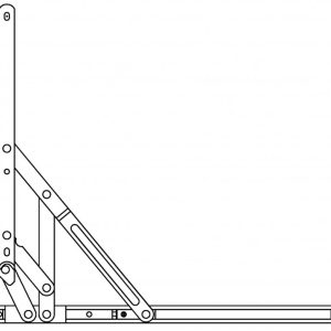 Egress Only Side Hung Friction Hinges 17mm