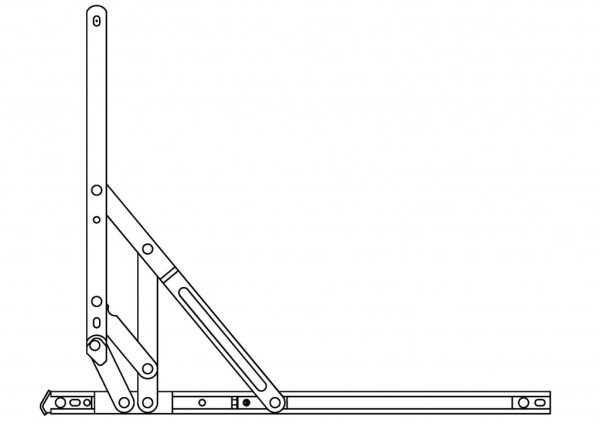 Egress Only Side Hung Friction Hinges 17mm