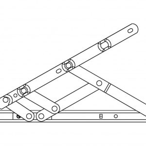 Egress Only Side Hung Friction Hinges 13mm