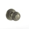 Atlantic Old English Ripon Solid Brass Reeded Mortice Knob, Matt Gun Metal - OE50RMKMBN (sold in pairs)