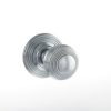 Atlantic Old English Ripon Solid Brass Reeded Mortice Knob, Polished Chrome - OE50RMKPC (sold in pairs)