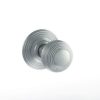 Atlantic Old English Ripon Solid Brass Reeded Mortice Knob, Satin Chrome - OE50RMKSC (sold in pairs)