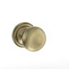 Atlantic Old English Harrogate Solid Brass Mushroom Mortice Knob, Antique Brass - OE58MMKAB (sold in pairs)