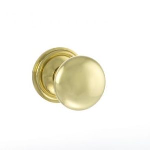 Atlantic Old English Harrogate Solid Brass Mushroom Mortice Knob, Polished Brass - OE58MMKPB (sold in pairs)