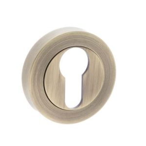 Atlantic Old English Euro Profile Escutcheons, Matt Antique Brass - OEESCEMAB (sold in pairs)