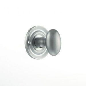 Atlantic Old English Solid Brass Bathroom Turn & Release, Satin Chrome - OEOWCSC