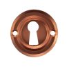 Atlantic Old English Solid Brass Standard Profile Round Escutcheon, Urban Satin Copper - OERKEUSC (sold in pairs)