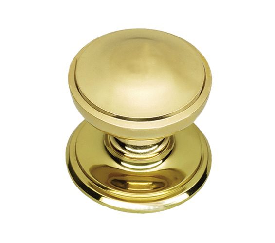 Centre Door Knobs – 75mm – Polished Brass Finish