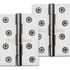 Heritage Brass 4 Inch Double Phosphor Washered Butt Hinges, Polished Chrome (Sold In Pairs)