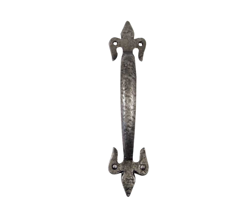 Fleur De Lys Pull Handle (100mm, 125mm OR 170mm), Pewter Finish