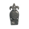 Frelan Hardware Fleur De Lys Cylinder Cover, Pewter Finish