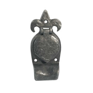 Frelan Hardware Fleur De Lys Cylinder Cover, Pewter Finish