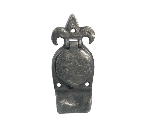 Frelan Hardware Fleur De Lys Cylinder Cover, Pewter Finish