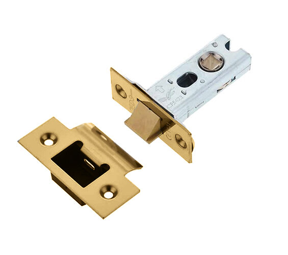 Frelan Hardware Heavy Duty Tubular Latches (2.5, 3 OR 4 Inch), Satin Brass - JL-HDT64SB