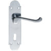 Zoo Hardware Project Range Oxford Door Handles On Backplate, Polished Chrome (Sold In Pairs)